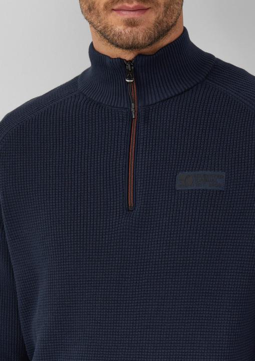 Produktbild s.Oliver Strickpullover Pullover aus Strukturstrick mit Troyer-Kragen (3XL)