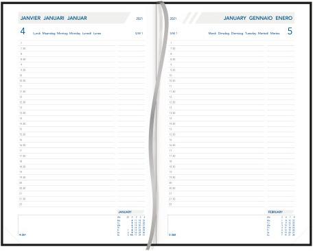 Image du produit Aurora Daily 6S 2021 3215B bleu, 1T/S 140x210x4mm (Spécial)