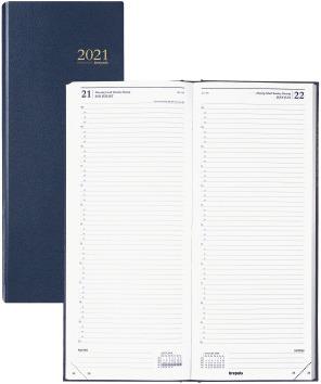 Image du produit Brepols Saturnus 111 Lima 2021 111125506 bleu, 1T/S, 13,5x33cm (A5, Allemand, Anglais, Français, Italien)