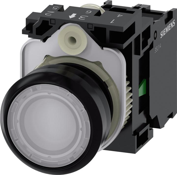 Produktbild Siemens Illuminated pushbutton, 22mm, white
