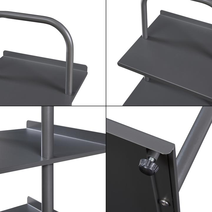 Image du produit En.Casa Schuhregal Poytya Stahl 96x34x32 cm Anthrazit