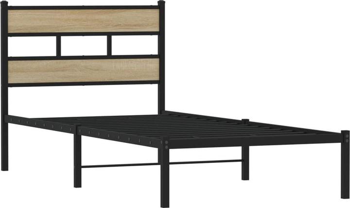 Image du produit VidaXL Lit métallique Cadre de lit Sommier à lattes Lit double sans matelas 180x200cm (180 x 200 cm)