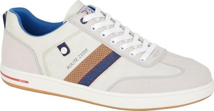 Actual product image R21 Mens Stripe Casual Trainers (40.5)