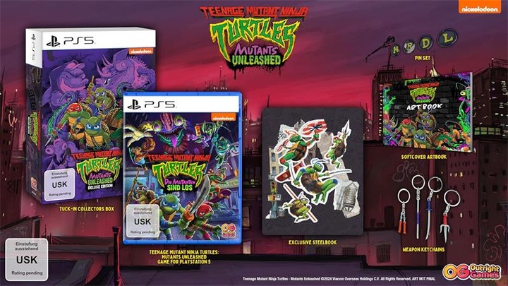 Produktbild Game TMNT Die Mutanten sind los PS-5 DELUXE (PS5, DE)
