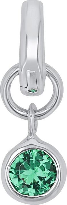 Actual product image Amor charms for ladies, 925 Sterling silver, zirconia synth. | May (Silver 925)