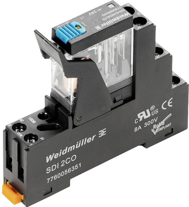Actual product image Weidmüller Switching relay 2W IP20 15.8x80.2x68mm 2476890000