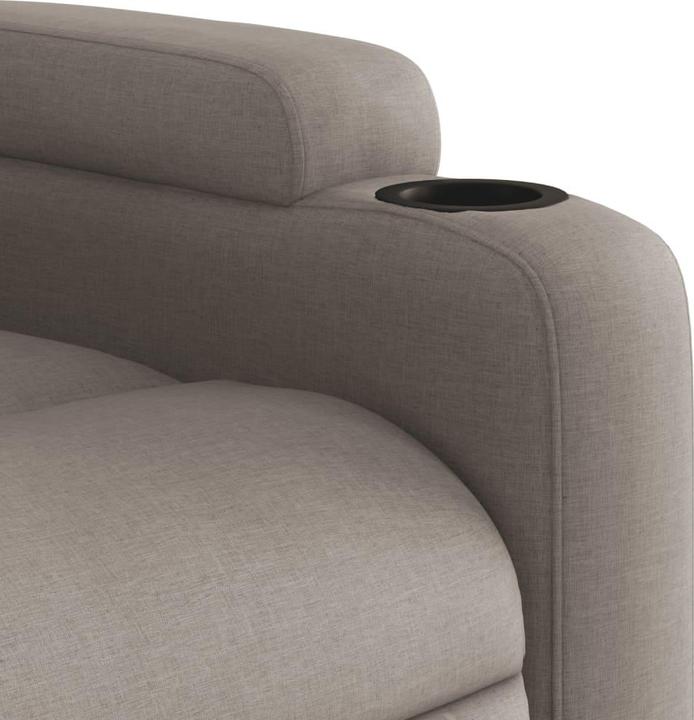 Produktbild vidaXL Relaxsessel Fernsehsessel Liegesessel Sessel Elektrisch Taupe Stoff