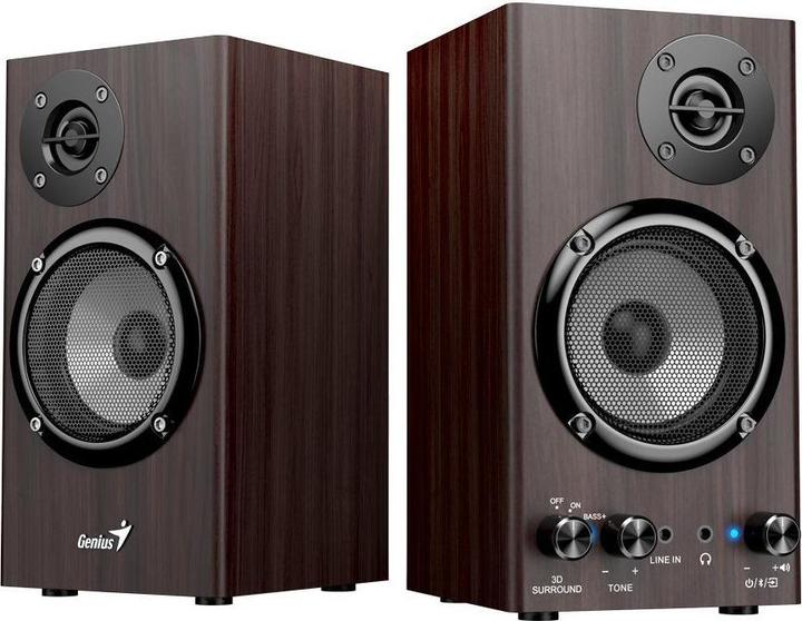 Actual product image Genius SP-HF520BT Bluetooth-Lautsprecher dunkler Holz