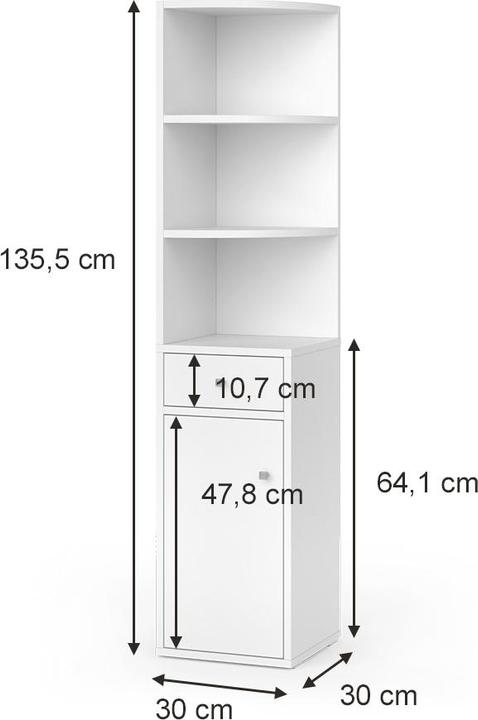 Immagine prodotto Vicco Larry (30 x 30 x 135.50 cm)