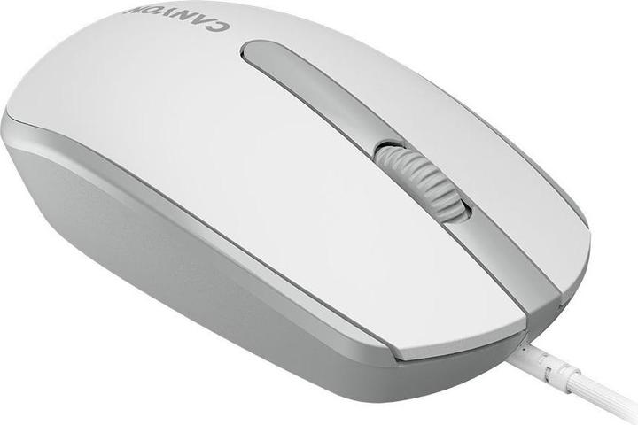 Actual product image Canyon M-10, prémiová optická myš, USB, 1.000 dpi, 3 tlač, šedo-biela (Cable)