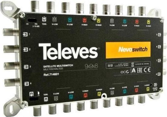 Actual product image Televes Multiswitch 22.90cm (9") 8 cast NEVO cascadable o.NT MS98C (MS98C) (Multi switch)