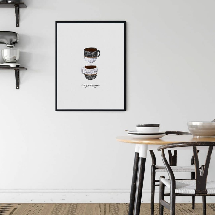 Produktbild Trenddeko Orara Studio - But First Coffee (30 x 40 cm)