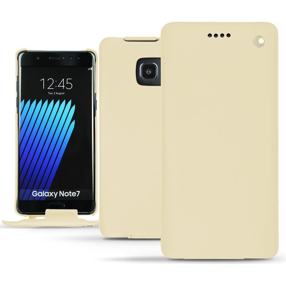 Thumbnail - Noreve Lederschutzhülle vertikal (Samsung Galaxy Note 7), Smartphone Hülle, Beige