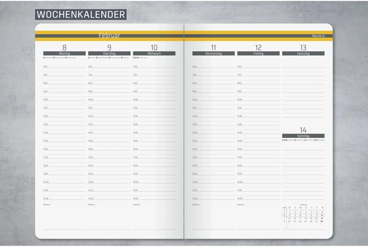 Actual product image Sigel LINESCAPE - Agenda (A5, 1 week / 2 pages)