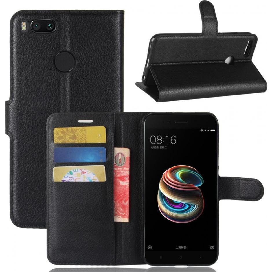 Thumbnail - Screenguard Xiaomi Mi A1 Leather Guard Lederhülle (Xiaomi Mi A1), Smartphone Hülle, Schwarz