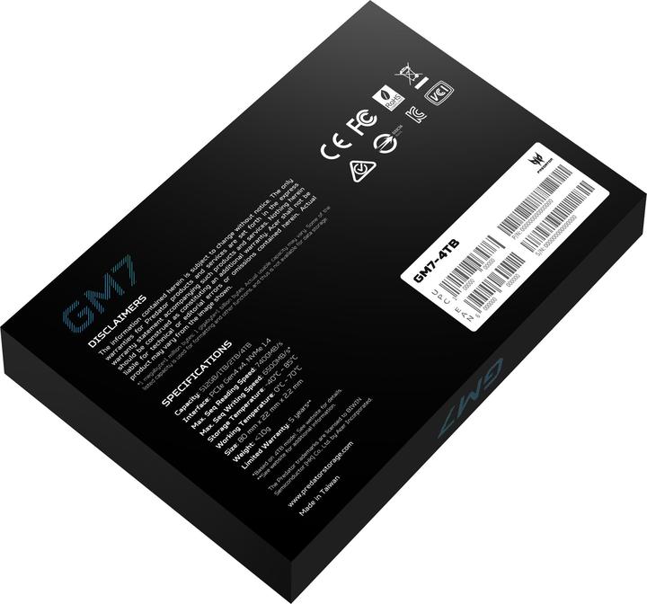 Produktbild Acer GM7-4TB (4000 GB, M.2, M.2 2280)
