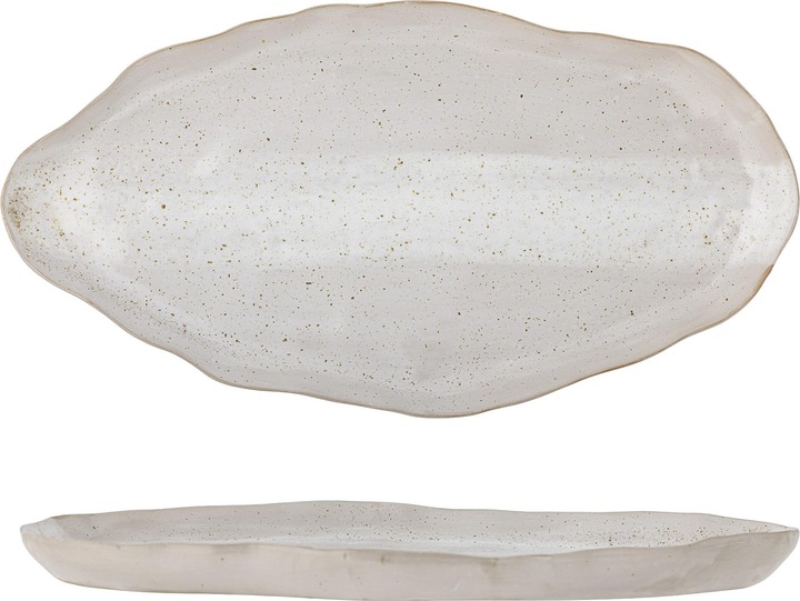 Produktbild Bloomingville Peroya Plate, Grey, Stoneware (6 x)