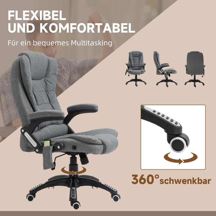 Produktbild Vinsetto Bürostuhl mit Massage- und Wärmefunktion