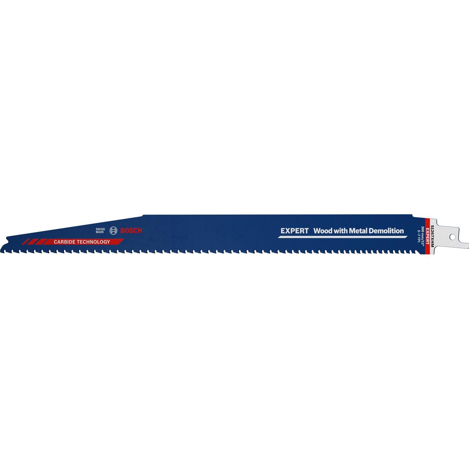 Bosch Professional Zubehör, Sägeblatt, EXPERT ‘Wood with Metal Demolition’ S 1267 XHM Säbelsägeblatt, 10 Stück