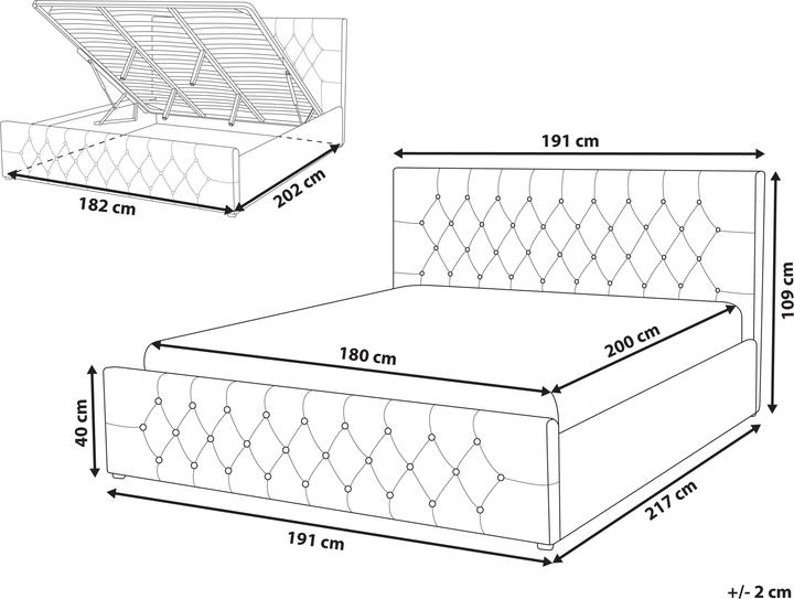 Produktbild Beliani Amiens (180 x 200 cm)