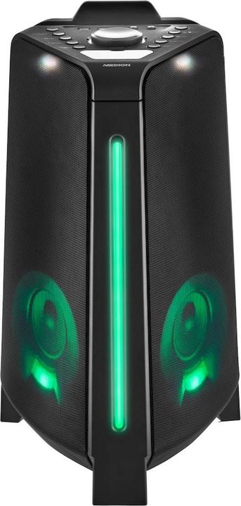 Actual product image Medion MD 43552 Party speaker black (4 h, Rechargeable battery operated, Electrical connection)