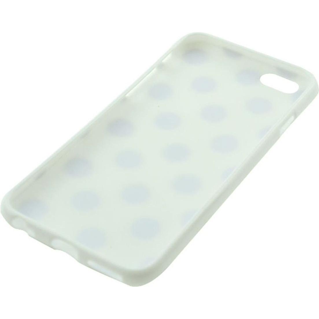 König Design TPU Backcover Hülle gepunktet für Handy Apple iPhone 6 Plus Weiss / Schwarz (Apple iPhone 6 Plus), Smartpho...