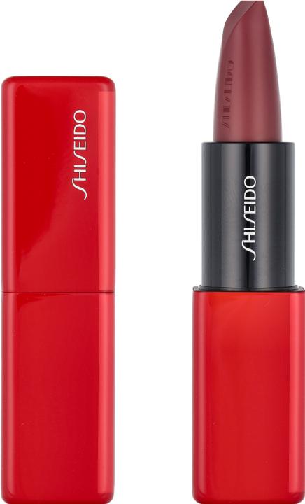 Actual product image Shiseido Technosatin Gel Lipstick No 411 (411 SCARLET CLUSTER)