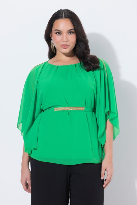 Actual product image Ulla Popken Layered Chiffon Blouse (46)