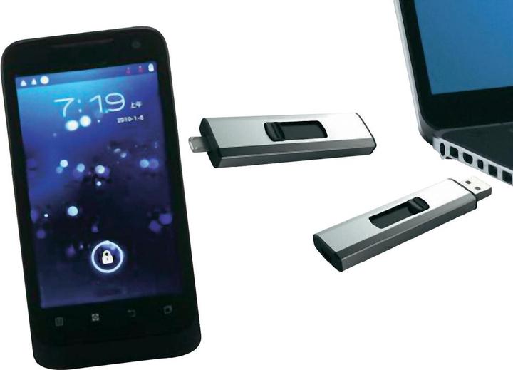 Actual product image Xlyne Retractable Dual Key (32 GB, USB-A)