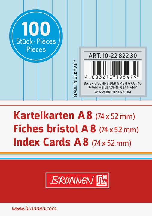 Produktbild KARTEIKAR. LIN /Pà100 (A8, 180 g/m², 100 x)