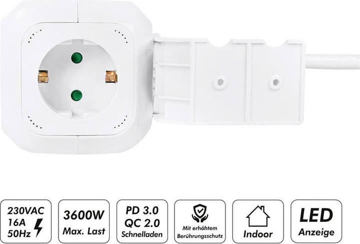 Image du produit LogiLink Power Cube (4x, CEE 7/3, 1.40 m)