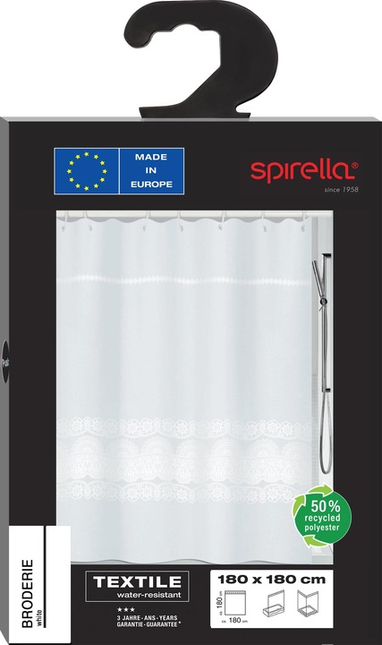 Produktbild spirella Broderie (180 x 180 cm)