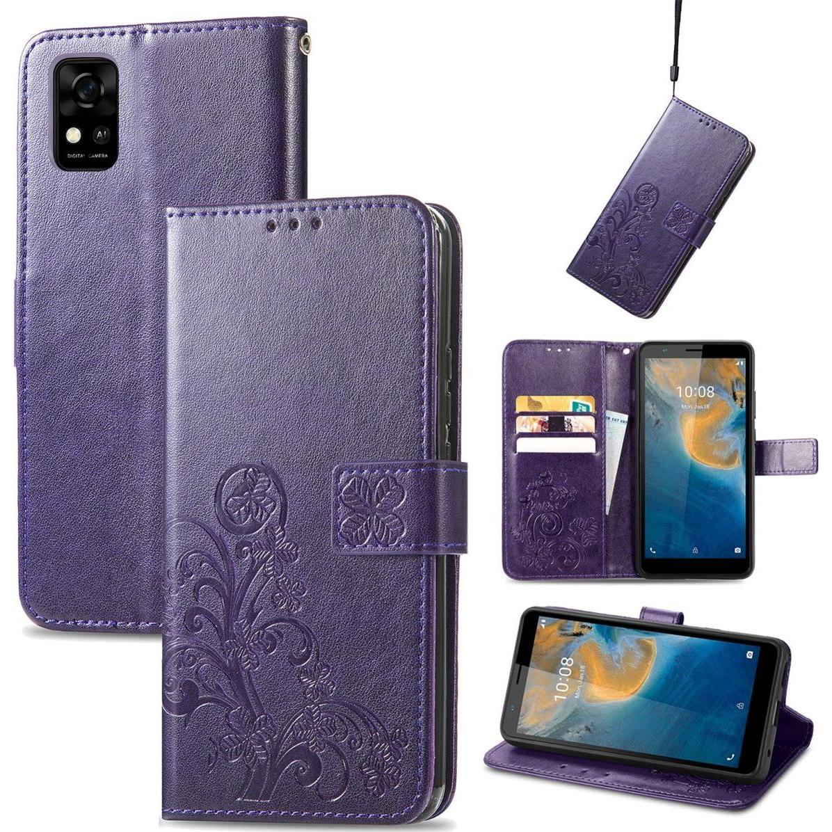 Thumbnail - König Design Hülle Handy Schutz für ZTE Blade A31 Case Cover Tasche Wallet Etuis 360 Grad Neu (ZTE Blade A31), Smartphon...