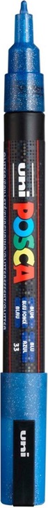 Actual product image Posca Marker PC-3M round tip (Glitter Blue, 1.30 mm, 1 x)