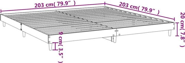 Image du produit vidaXL Bettgestell (200 x 200 cm)