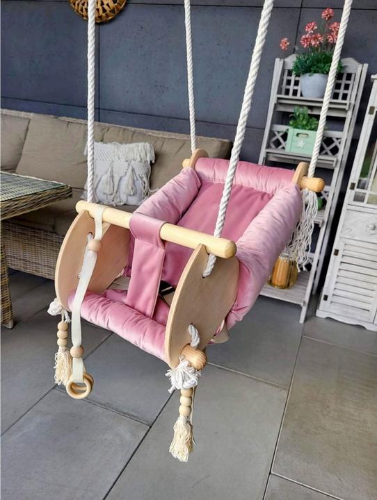 Produktbild Holzecke Babyschaukel Pink 3