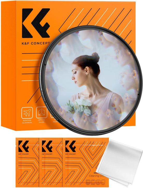 Produktbild K&F Concept 72mm Kaleidoscope Effect Filter with Three Vacuum Cleaning Cloths