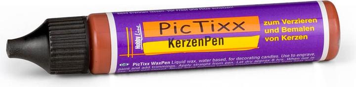 Immagine prodotto Kreul PicTixx CandlePen, penna per dipingere le candele, 29 ml (Marrone, 29 ml)