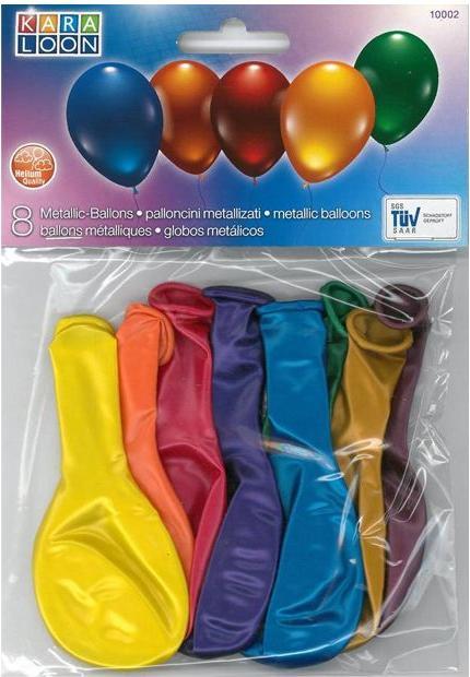 Produktbild Karaloon 8 Metallic-Ballons (8x)