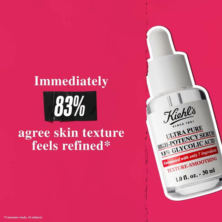 Actual product image Kiehl's Pure Serum Texture-Smooting Glycolic Acid 10% (30 ml)