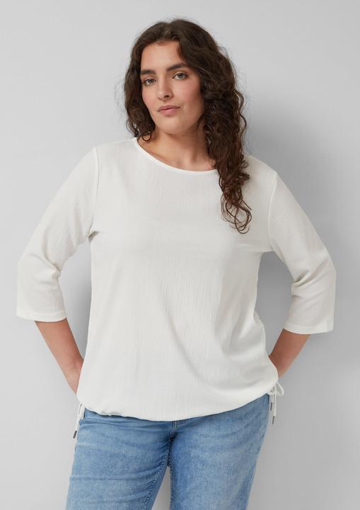 Immagine prodotto s.Oliver T-Shirt Strukturierte Shirt-Bluse mit U-Boot-Ausschnitt (44)