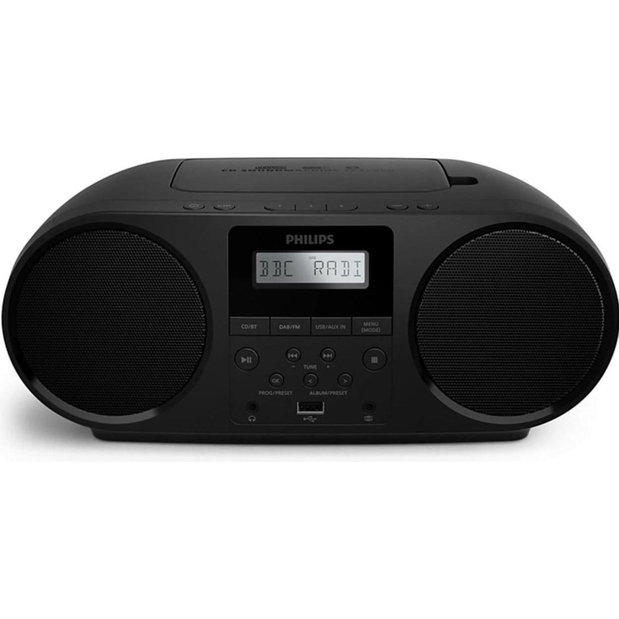 Philips TAZ6000/10 (DAB+, DAB, FM, Bluetooth), Radio, Schwarz
