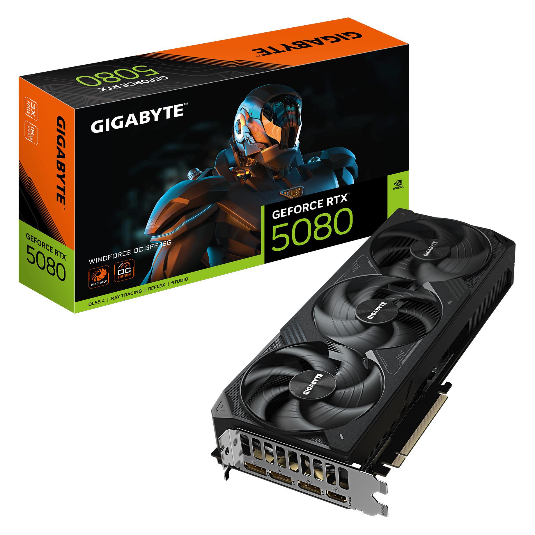 Gigabyte GeForce RTX 5080 WINDFORCE OC SFF (16 GB, GDDR7), Grafikkarte