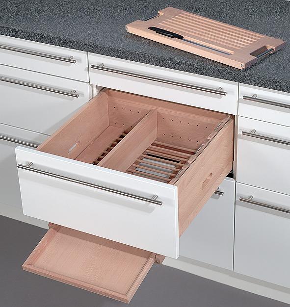 Actual product image Meyer Bread drawer ready to install complete set with full extension BLUM