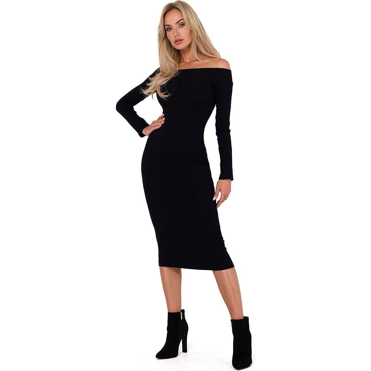 Made of Emotion, Damen, Kleider, Alltagskleid Moe, Schwarz, (M)