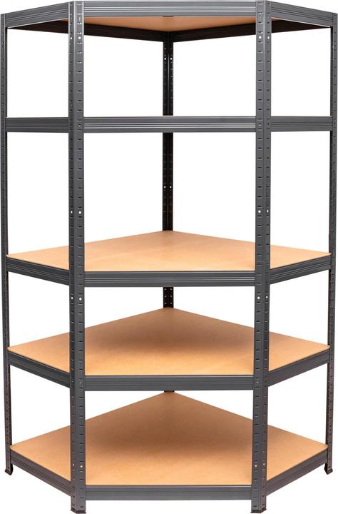 Stier Eck-Fachbodenregal Fachlast 250kg HxBxT 1800x900x450 mm