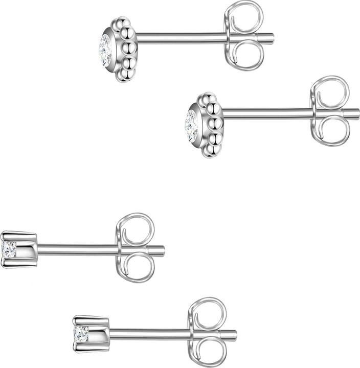 Immagine prodotto Glanzstücke München Fiore da donna in argento sterling con zirconia cubica - 23812 (Argento)