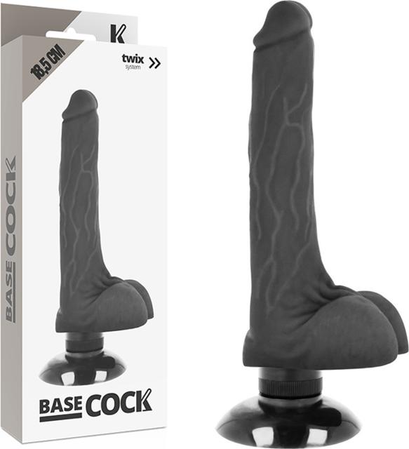 Produktbild Basecock REALISTIC VIBRATOR 2-1 SCHWARZ 18.5CM