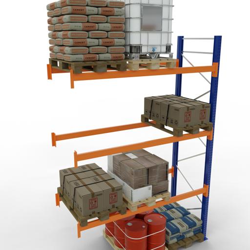 Actual product image Schulte Lagertechnik Pallet add-on rack