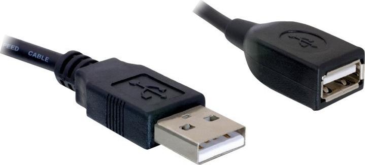 Produktbild Delock Kabel USB 2.0 Verlaengerung, A/A S/B (0.15 m, USB 2.0)